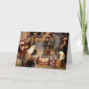 Cartes Pour Fêtes Annuelles Scène de la Nativité
