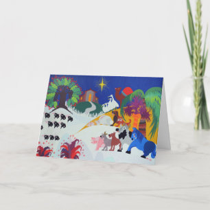 Cartes Pour Fêtes Annuelles Scène de la Nativité
