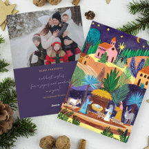 Scène de la Nativité Famille religieuse Photo Noël