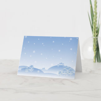 Cartes Pour Fêtes Annuelles Scène de neige