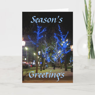 Cartes Pour Fêtes Annuelles Scène de rue, Amsterdam, saison, salutations