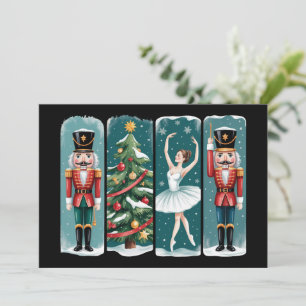 Cartes Pour Fêtes Annuelles Scène de vacances du ballet de Noël Casse-Noisette