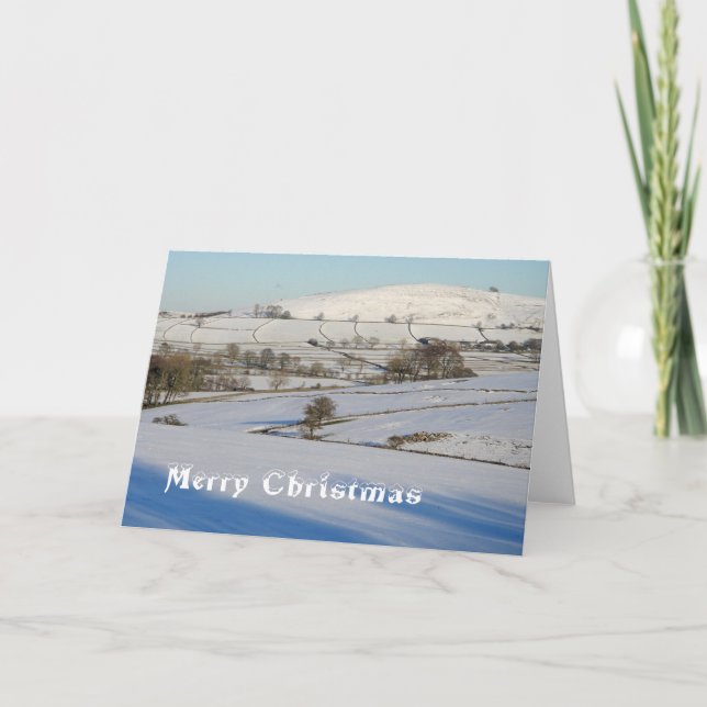 Cartes Pour Fêtes Annuelles Scène des neiges du district de Peak (Devant)
