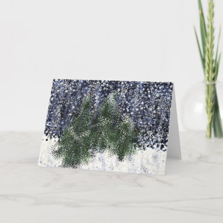 Cartes Pour Fêtes Annuelles Scène d'hiver