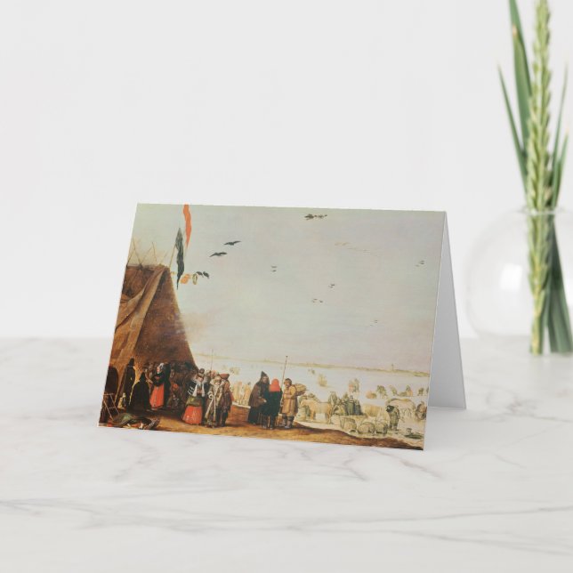 Cartes Pour Fêtes Annuelles Scène d'hiver (Devant)