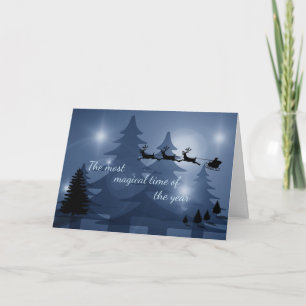 Cartes Pour Fêtes Annuelles Scène magique de Noël