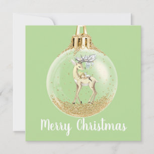Cartes Pour Fêtes Annuelles Scène magique Ornement de Noël