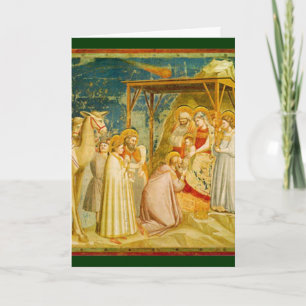Cartes Pour Fêtes Annuelles Scène religieuse de l'agent de Noël