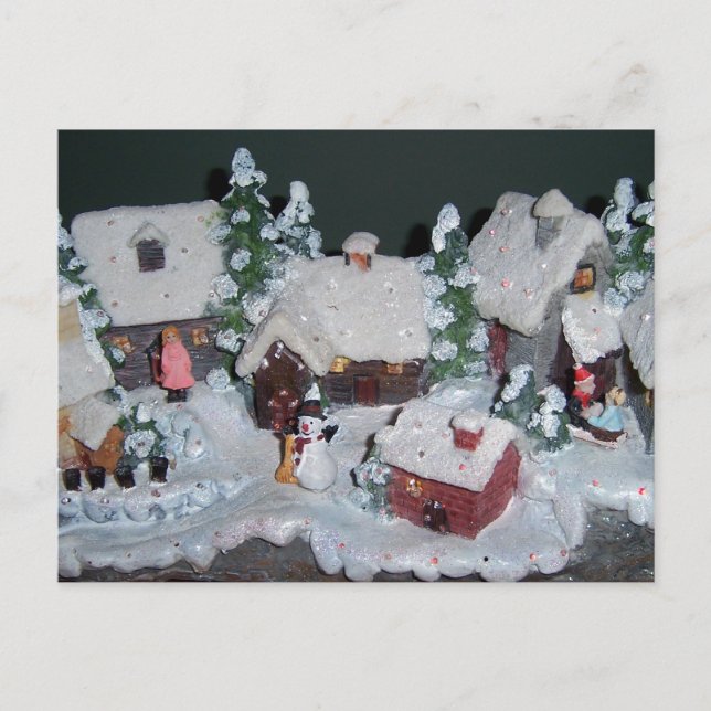 Cartes Pour Fêtes Annuelles Scène suédoise d'hiver de vacances (Devant)