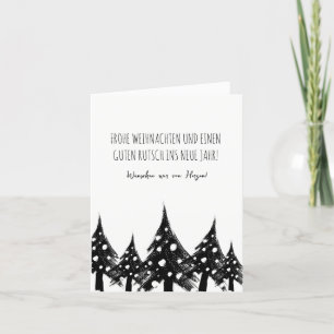 Cartes Pour Fêtes Annuelles Schwarz weiße Weihnachtskarten
