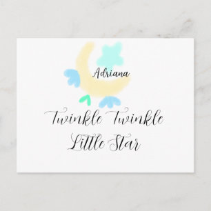 Cartes Pour Fêtes Annuelles scintille scintille petite étoile étoiles bleues l