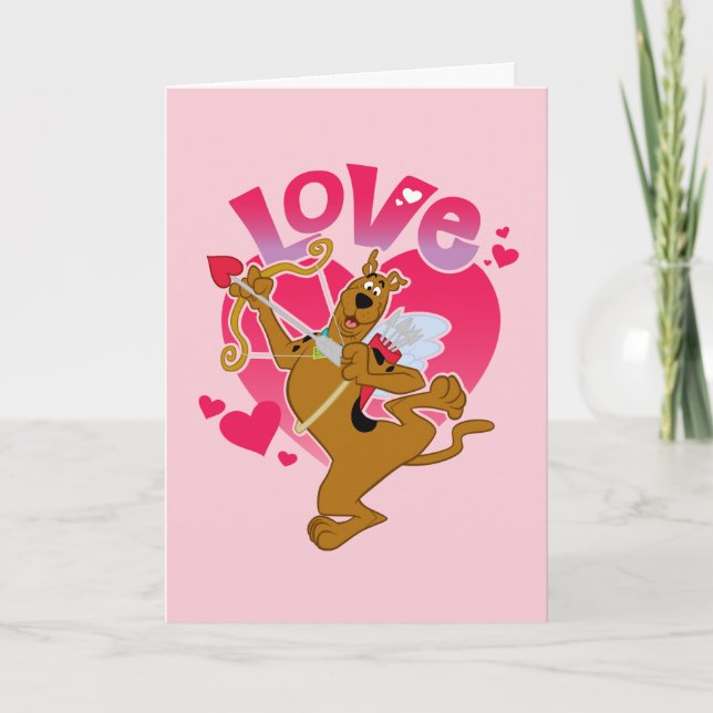 Cartes Pour Fêtes Annuelles Scooby-Doo Cupid - Amour (Devant)