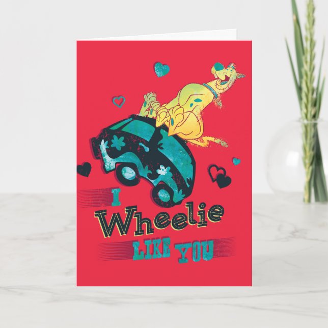 Cartes Pour Fêtes Annuelles Scooby-Doo - Je Roue Comme Vous (Devant)