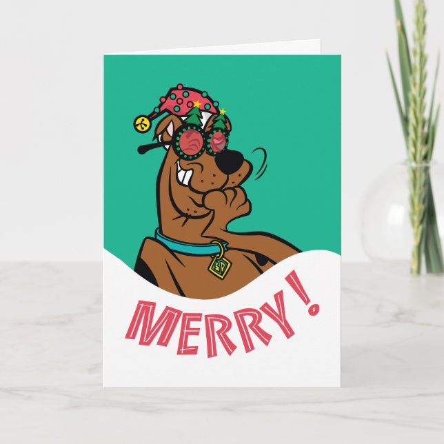 Cartes Pour Fêtes Annuelles Scooby-Doo Rires Joyeux (Devant)