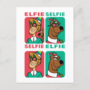 Cartes Pour Fêtes Annuelles Scooby-Doo & Shaggy "Elfie Selfie"