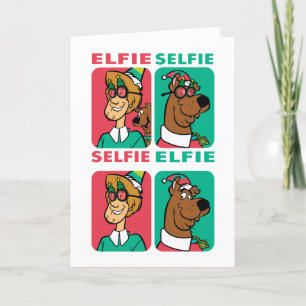 Cartes Pour Fêtes Annuelles Scooby-Doo & Shaggy "Elfie Selfie"