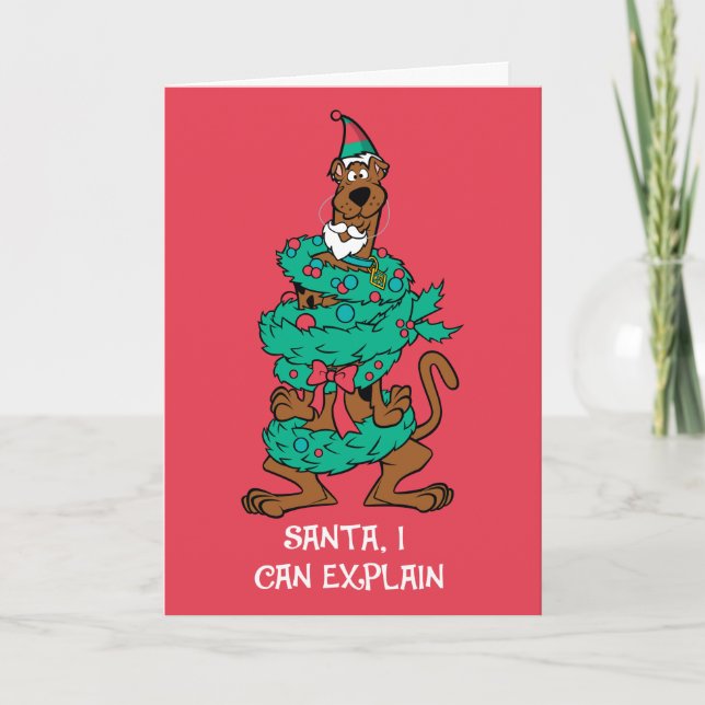 Cartes Pour Fêtes Annuelles Scooby-Doo Wrapped in Wreaths (Devant)