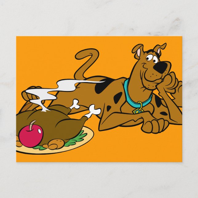 Cartes Pour Fêtes Annuelles Scooby Thanksgiving 06 (Devant)