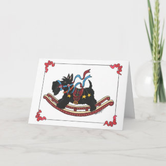 Cartes Pour Fêtes Annuelles Scottie de balancier