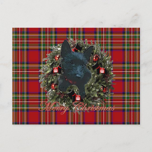 Cartes Pour Fêtes Annuelles Scottie Joyry Christmas (Devant)