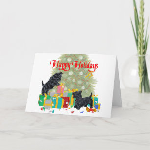 Cartes Pour Fêtes Annuelles Scotties Trier les cadeaux de Noël