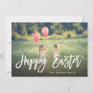 Cartes Pour Fêtes Annuelles Script à la main tendance Photo de Pâques
