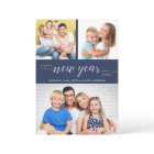 Script Joyeux Nouvel An Typographie 3 Photos Bleu