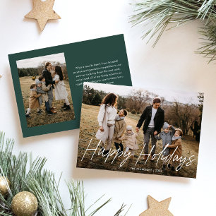 Cartes Pour Fêtes Annuelles Script simple moderne Joyeux Noël 2 Photo