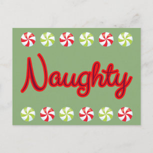 Cartes Pour Fêtes Annuelles Script vilain avec bonbons de Noël