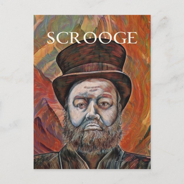 Cartes Pour Fêtes Annuelles Scrooge (Devant)