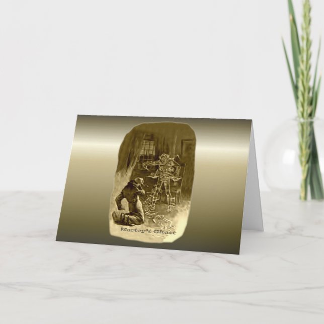Cartes Pour Fêtes Annuelles Scrooge de Noël - Carol de Noël (Devant)