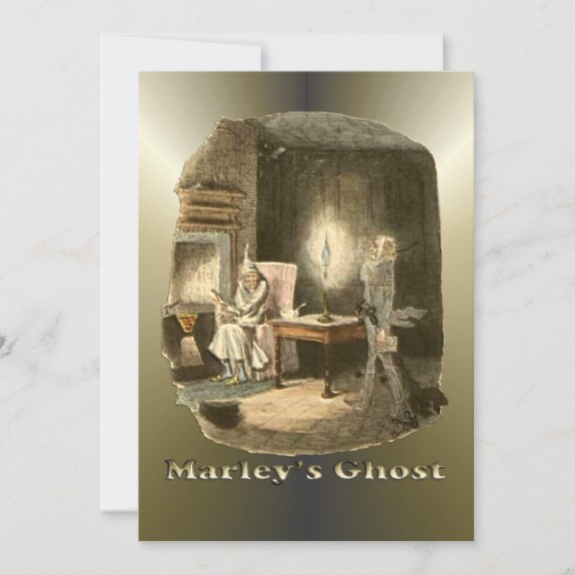 Cartes Pour Fêtes Annuelles Scrooge de Noël - Carol de Noël (Devant)