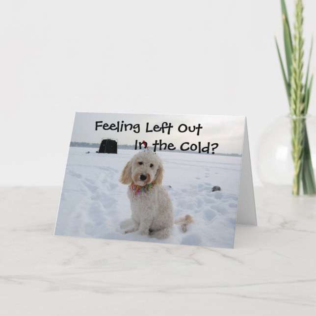 Cartes Pour Fêtes Annuelles Se sentir gauche dans le froid (Devant)