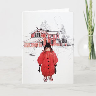 Cartes Pour Fêtes Annuelles Se tenir debout en hiver