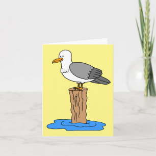 Cartes Pour Fêtes Annuelles Seagull Love You Funny