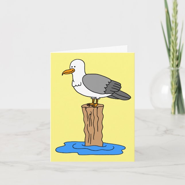 Cartes Pour Fêtes Annuelles Seagull Love You Funny Valentine's Day (Devant)