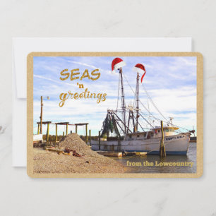 Cartes Pour Fêtes Annuelles Seas 'n Salutations de la côte basse
