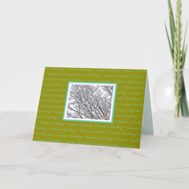 Cartes Pour Fêtes Annuelles Season's Greetings (Devant)