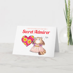 Cartes Pour Fêtes Annuelles Secret Admirer valentine