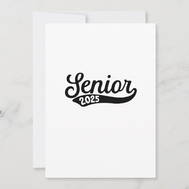 Cartes Pour Fêtes Annuelles Senior 2025 Graduation Dernière journée de l'école (Devant)