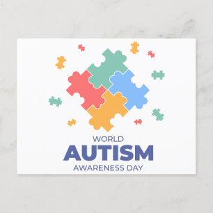 Cartes Pour Fêtes Annuelles Sensibilisation sur l'autisme mondiale