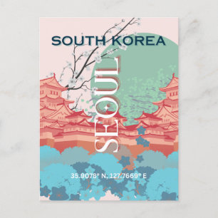 Cartes Pour Fêtes Annuelles Séoul Corée du Sud
