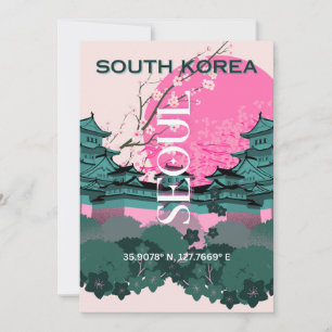 Cartes Pour Fêtes Annuelles Séoul Corée du Sud