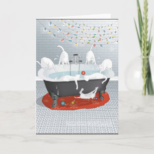 Cartes Pour Fêtes Annuelles Sept frappe, aucune natation ! Vacances