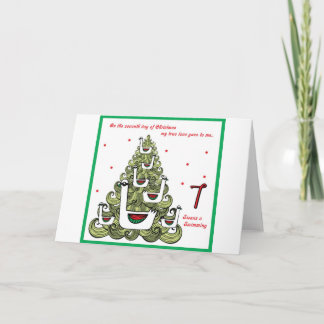 Cartes Pour Fêtes Annuelles Septième jour de Noël