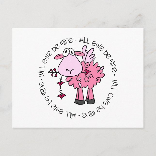 Cartes Pour Fêtes Annuelles Seras-Tu À Moi Valentine ? (Devant)