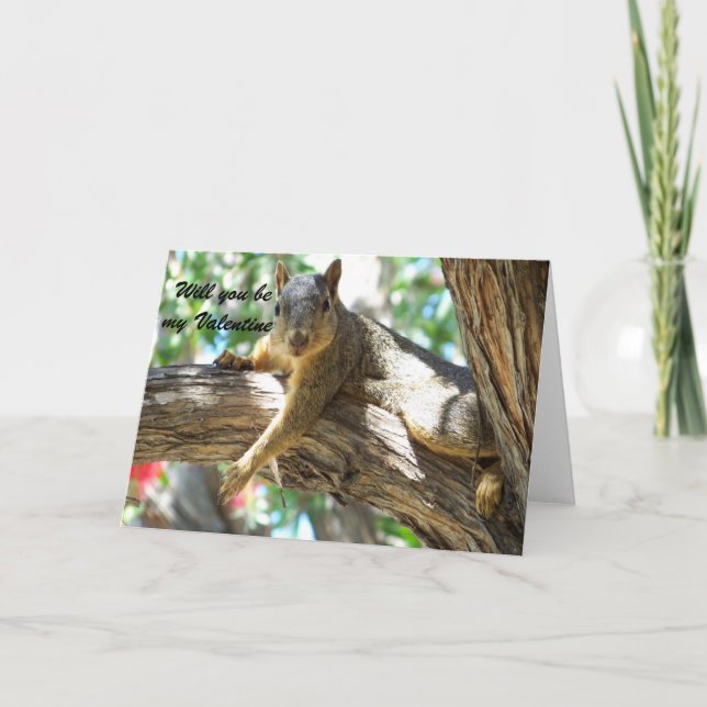 Cartes Pour Fêtes Annuelles Seras-tu ma Valentine_ Card_by Elenne Boothe (Devant)