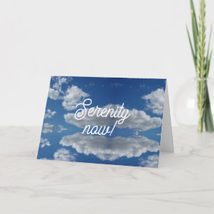 Cartes Pour Fêtes Annuelles Sérénité maintenant !