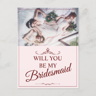 Cartes Pour Fêtes Annuelles Serez-Vous Ma Femme D'Accueil ? Trois Bridesmaitre