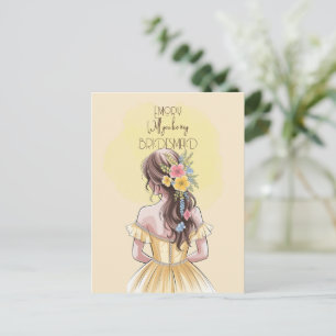 Cartes Pour Fêtes Annuelles Serez-Vous Notre Femme D'Accueil Floral